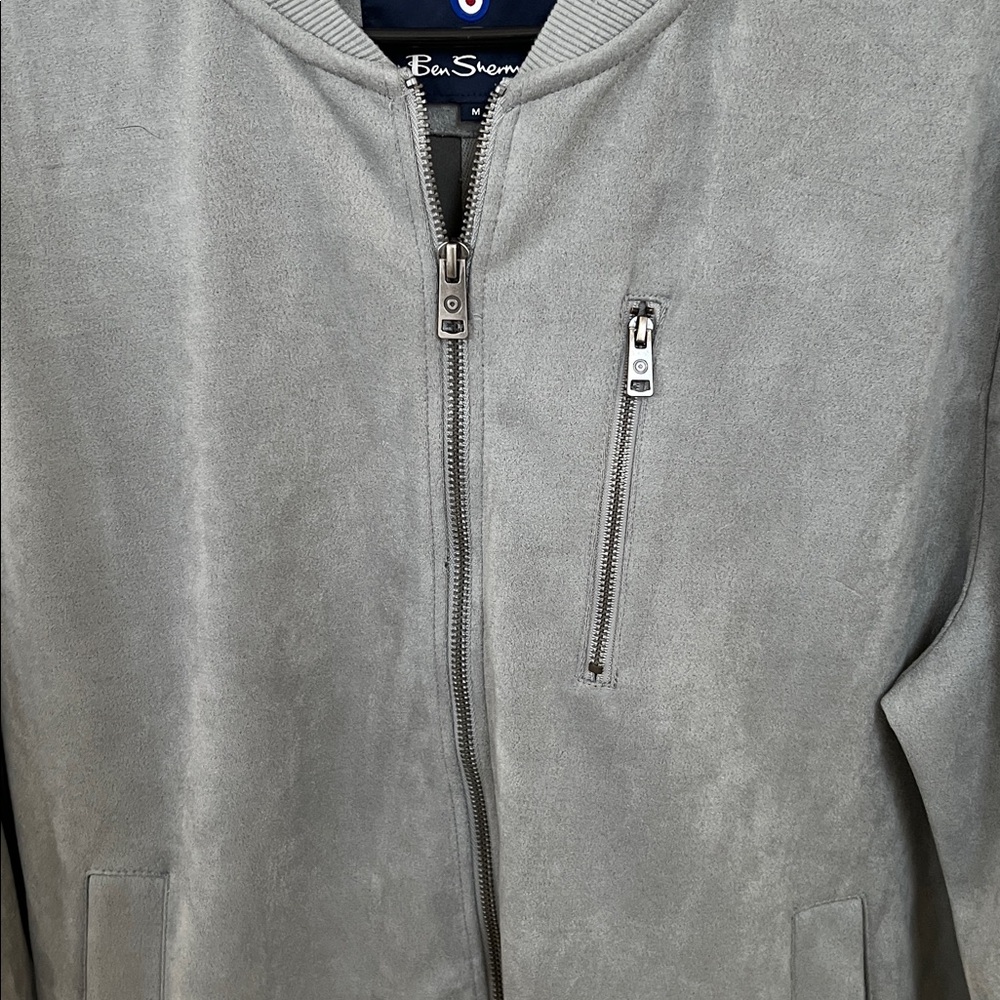 Ben Sherman Light Gray Bomber Jacket - Picture 6 of 6